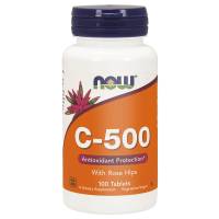 Vitamin C-500 with Rose Hips 100tabl NOW