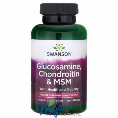 Glukozamina, Chondroityna & MSM 120tabl SWANSON